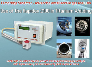 
	Welding Titanium in inert gas atmospheres using the Rapidox 2100 Oxygen Gas Analyser
