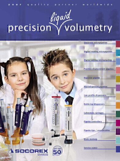 Expertise in precision liquid handling - new Socorex catalogue
