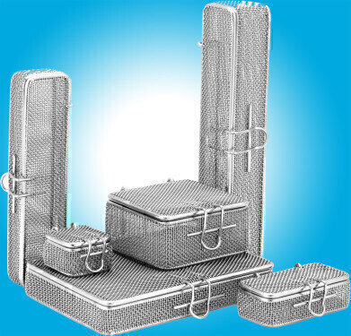 Fine Mesh Baskets for Washing/Sterilising Very Small Parts