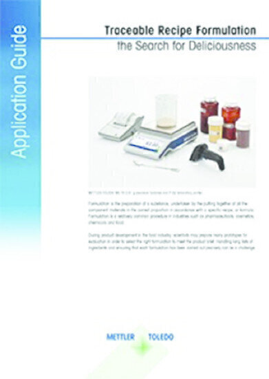 Traceable Formulation Application Guide Ensures Increased Weighing Efficiency