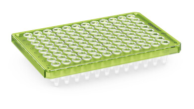 Semi-skirted bioBased 96-well PCR plates